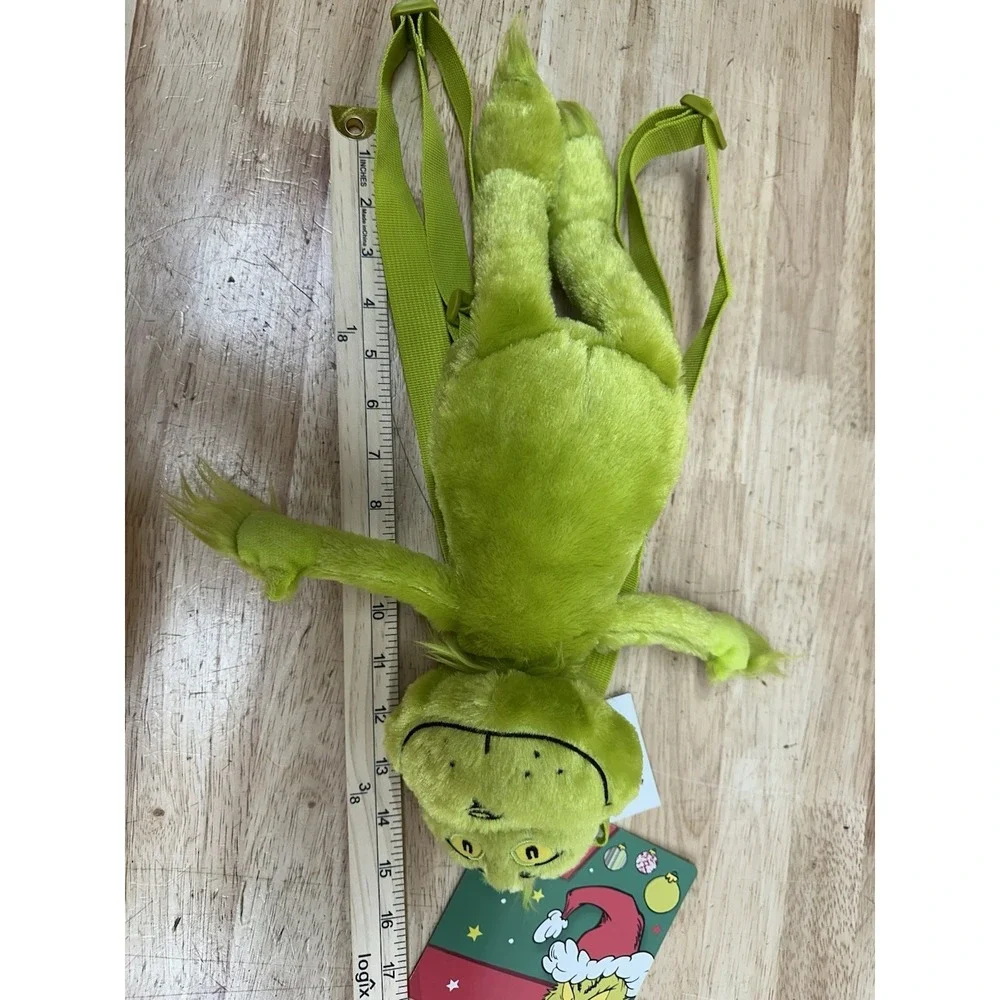 The Grinch Plush Backpack Bag Dr. Seuss Christmas 2024 Accessory Innovations NWT